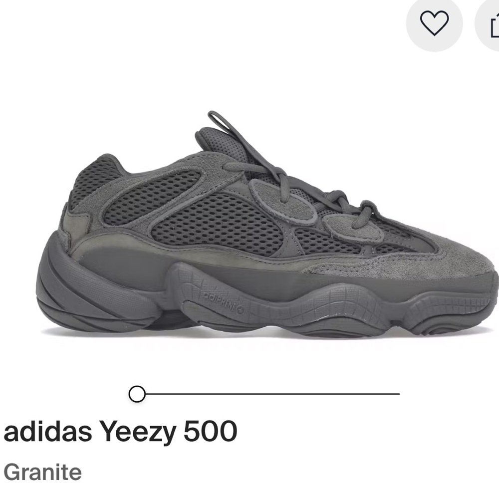 Adidas Yeezy 500 Granite Sneakers